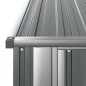 vidaXL Capanno per Biciclette Grigio 180,5x97x209,5 cm Acciaio Zincato vidaXL Capanno per Biciclette Grigio 180,5x97x209,5 cm Acciaio Zincato