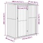 vidaXL Capanno per Biciclette Grigio 180,5x97x209,5 cm Acciaio Zincato vidaXL Capanno per Biciclette Grigio 180,5x97x209,5 cm Acciaio Zincato