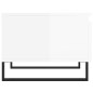 Tavolini Salotto 2pz Bianco Lucido 50x46x35cm Legno Multistrato