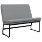 Panca Grigio Chiaro 100x75x76 cm in Tessuto