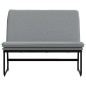 Panca Grigio Chiaro 100x75x76 cm in Tessuto