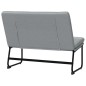 Panca Grigio Chiaro 100x75x76 cm in Tessuto