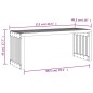 vidaXL Panca da Giardino Estensibile 212,5x40,5x45 cm Pino Impregnato vidaXL Panca da Giardino Estensibile 212,5x40,5x45 cm Pino Impregnato
