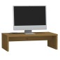 Supporto per Monitor Miele 50x27x15 cm Legno Massello di Pino Supporto per Monitor Miele 50x27x15 cm Legno Massello di Pino