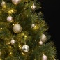 Albero Natale Incernierato con 150 LED e Palline 150 cm Albero Natale Incernierato con 150 LED e Palline 150 cm