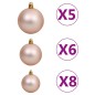 Albero Natale Incernierato con 150 LED e Palline 150 cm Albero Natale Incernierato con 150 LED e Palline 150 cm
