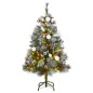 Albero Natale Incernierato con 150 LED e Palline 150 cm Albero Natale Incernierato con 150 LED e Palline 150 cm
