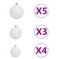 Albero Natale Incernierato con 150 LED e Palline 150 cm Albero Natale Incernierato con 150 LED e Palline 150 cm