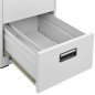 Schedario Grigio Chiaro 46x62x72,5 cm in Acciaio Schedario Grigio Chiaro 46x62x72,5 cm in Acciaio