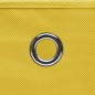Scatole Portaoggetti 4pz Gialle 32x32x32 cm Tessuto Scatole Portaoggetti 4pz Gialle 32x32x32 cm Tessuto