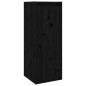 Mobili Porta TV 5 pz Neri in Legno Massello di Pino Mobili Porta TV 5 pz Neri in Legno Massello di Pino