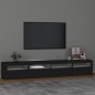 Mobile Porta TV con Luci LED Nero 240x35x40 cm Mobile Porta TV con Luci LED Nero 240x35x40 cm