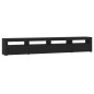 Mobile Porta TV con Luci LED Nero 240x35x40 cm Mobile Porta TV con Luci LED Nero 240x35x40 cm