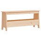 Panca da Ingresso 100x28x45 cm in Legno Massello di Pino