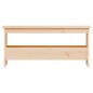 Panca da Ingresso 100x28x45 cm in Legno Massello di Pino