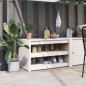 Mobile da Cucina da Esterno Bianco 106x55x64 cm Legno Massello di Pino Mobile da Cucina da Esterno Bianco 106x55x64 cm Legno Massello di Pino