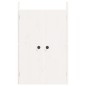 Ante da Cucina da Esterno 2pz Bianche 50x9x82cm Legno Massello di Pino