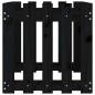 Fioriera Giardino a Recinzione Nera 100x50x50cm Massello Pino Fioriera Giardino a Recinzione Nera 100x50x50cm Massello Pino