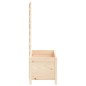 Fioriera Giardino con Rastrelliera 79x39,5x114cm Massello Pino