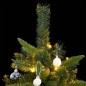 Albero Natale Incernierato con 300 LED e Palline 240 cm Albero Natale Incernierato con 300 LED e Palline 240 cm