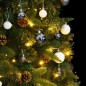 Albero Natale Incernierato con 300 LED e Palline 240 cm Albero Natale Incernierato con 300 LED e Palline 240 cm