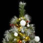Albero Natale Incernierato con 150 LED e Palline 120 cm Albero Natale Incernierato con 150 LED e Palline 120 cm