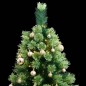Albero Natale Incernierato con 300 LED e Palline 180 cm