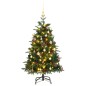 Albero Natale Incernierato con 150 LED e Palline 150 cm