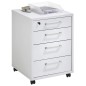 FMD Cassettiera Mobile 48x49,5x65,5 cm Bianca FMD Cassettiera Mobile 48x49,5x65,5 cm Bianca
