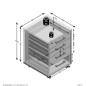 FMD Cassettiera Mobile 48x49,5x65,5 cm Bianca FMD Cassettiera Mobile 48x49,5x65,5 cm Bianca