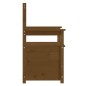 Panca Marrone Miele 112,5x51,5x96,5cm in Legno Massello di Pino Panca Marrone Miele 112,5x51,5x96,5cm in Legno Massello di Pino