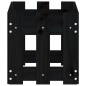 Fioriera Giardino a Recinzione Nera 60x30x30 cm Massello Pino Fioriera Giardino a Recinzione Nera 60x30x30 cm Massello Pino