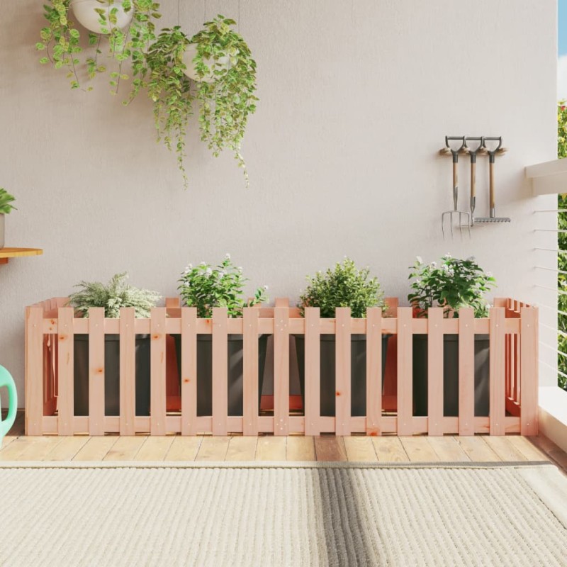 Fioriera da Giardino Recinzione 200x50x50cm Massello Douglas Fioriera da Giardino Recinzione 200x50x50cm Massello Douglas
