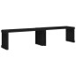 Panca Giardino Estensibile Nera 212,5x40,5x45cm Massello Pino Panca Giardino Estensibile Nera 212,5x40,5x45cm Massello Pino