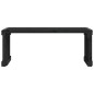Panca Giardino Estensibile Nera 212,5x40,5x45cm Massello Pino Panca Giardino Estensibile Nera 212,5x40,5x45cm Massello Pino