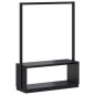 Appendiabiti Porta Scarpe Nero 113x40x157,5 cm Massello Pino Appendiabiti Porta Scarpe Nero 113x40x157,5 cm Massello Pino