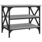 Tavolino Grigio Sonoma 55x38x45 cm in Legno Multistrato Tavolino Grigio Sonoma 55x38x45 cm in Legno Multistrato