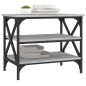 Tavolino Grigio Sonoma 55x38x45 cm in Legno Multistrato Tavolino Grigio Sonoma 55x38x45 cm in Legno Multistrato