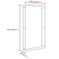Portalegna 110x28x214 cm in Acciaio Inossidabile