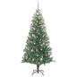 Albero di Natale Artificiale con 300 LED Palline e Neve 180 cm Albero di Natale Artificiale con 300 LED Palline e Neve 180 cm