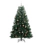 Albero Natale Incernierato con 300 LED e Palline 240 cm