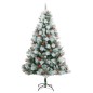 Albero Natale Incernierato con 300 LED e Palline 180 cm