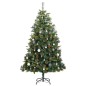 Albero Natale Incernierato con 300 LED e Palline 210 cm Albero Natale Incernierato con 300 LED e Palline 210 cm