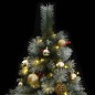 Albero Natale Incernierato con 300 LED e Palline 180 cm