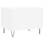Tavolino da Salotto Bianco 60x44,5x45 cm in Legno Multistrato