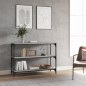 Libreria Grigio Sonoma 100x33x70,5 cm Legno Multistrato Acciaio Libreria Grigio Sonoma 100x33x70,5 cm Legno Multistrato Acciaio