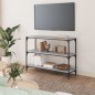 Libreria Grigio Sonoma 100x33x70,5 cm Legno Multistrato Acciaio Libreria Grigio Sonoma 100x33x70,5 cm Legno Multistrato Acciaio