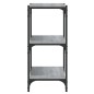 Libreria Grigio Sonoma 100x33x70,5 cm Legno Multistrato Acciaio Libreria Grigio Sonoma 100x33x70,5 cm Legno Multistrato Acciaio