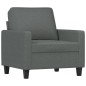 Set di Divani 4 pz con Cuscini Grigio Scuro in Tessuto Set di Divani 4 pz con Cuscini Grigio Scuro in Tessuto