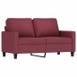Set di Divani 4 pz con Cuscini Rosso Vino in Tessuto Set di Divani 4 pz con Cuscini Rosso Vino in Tessuto